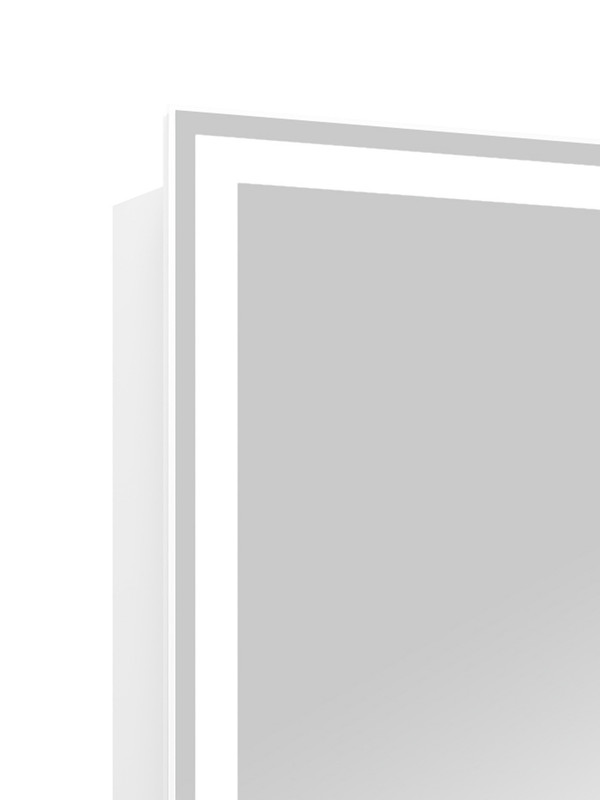 Зеркало-шкаф Aperio LED 800х800 левый с розеткой