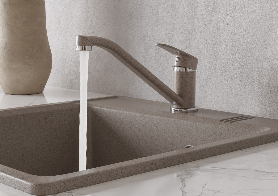 Мойка для кухни  Парма  510x470x175 мм, квадратная, серый шелк