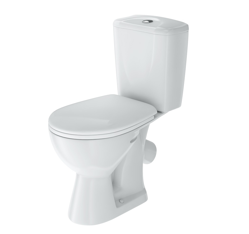 НЕО Унитаз-компакт, косой вып.,жесткое сид. с сист.soft-close, 2-х реж.арм., Siamp/Oli, с креп.ROSA