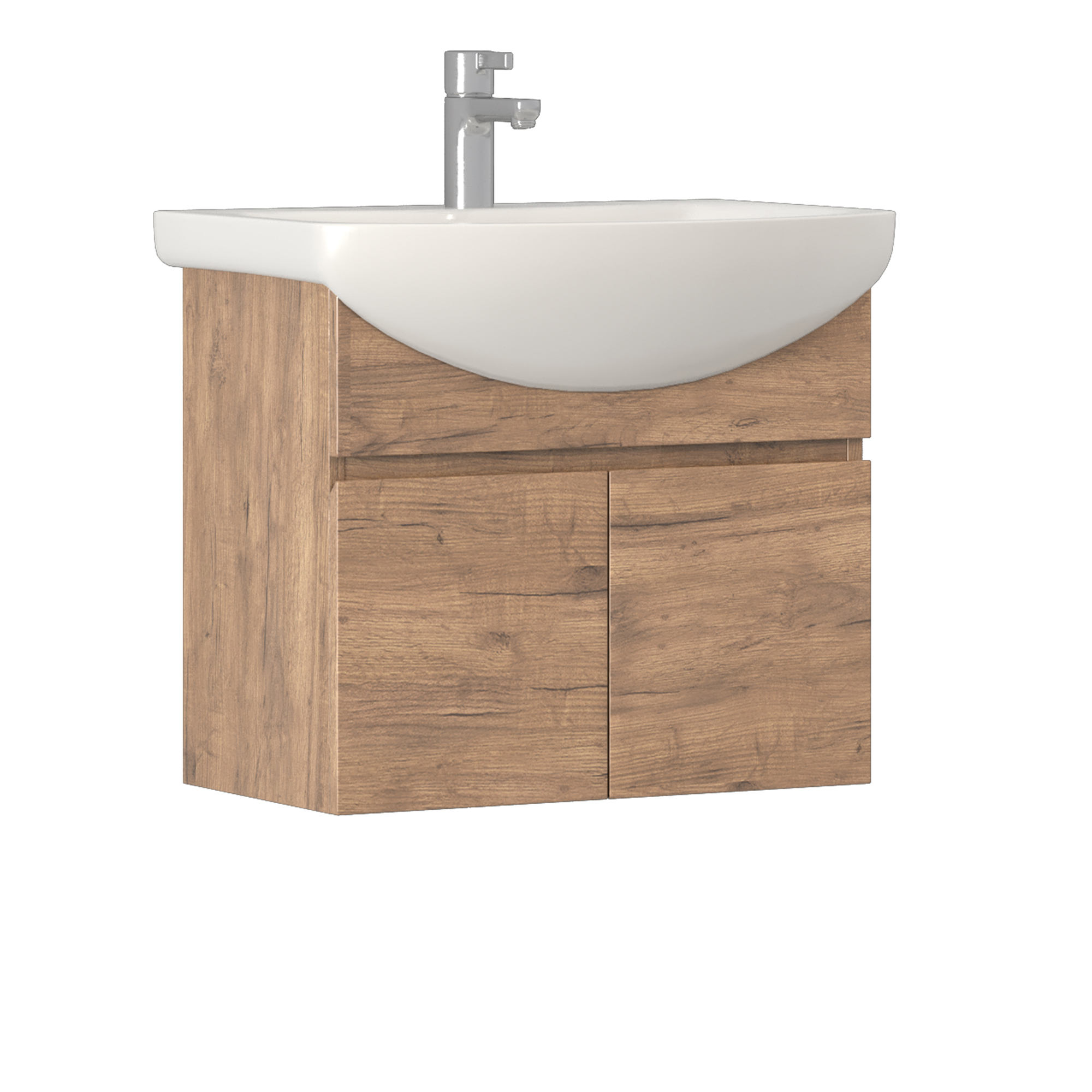 Тумба под раковину VIGO Wing 60 подвесная дуб золотой (tp.WIN.BAL.60.2D дуб золотой)