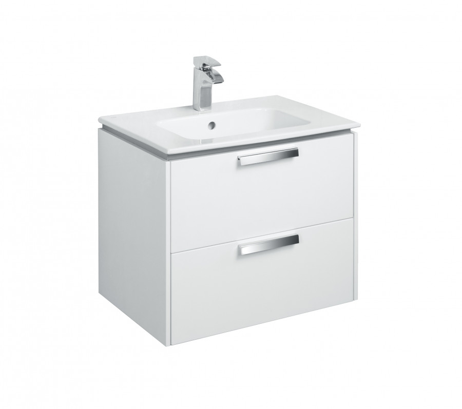 LAGO Тумба под раковину VICTORIA 60, белый глянец, ROCA