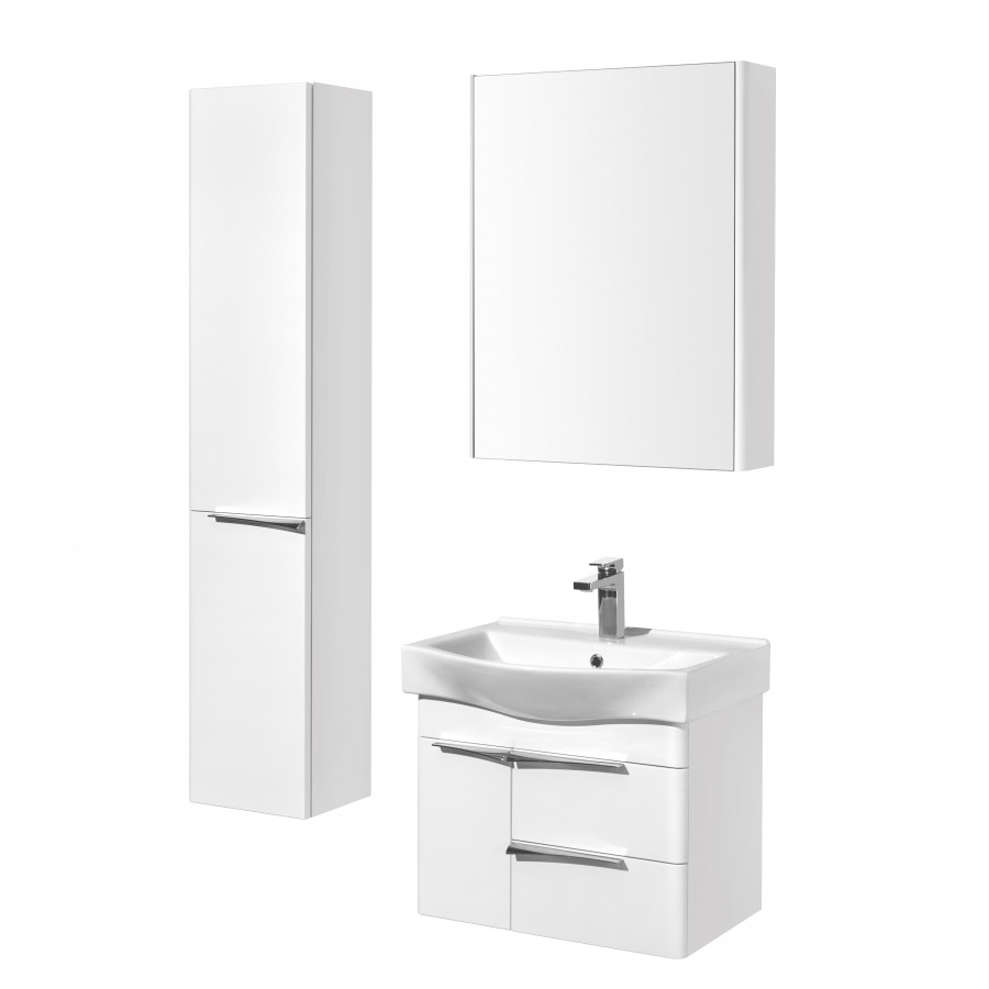 Зеркальный шкаф БЕВЕРЛИ 65, белый