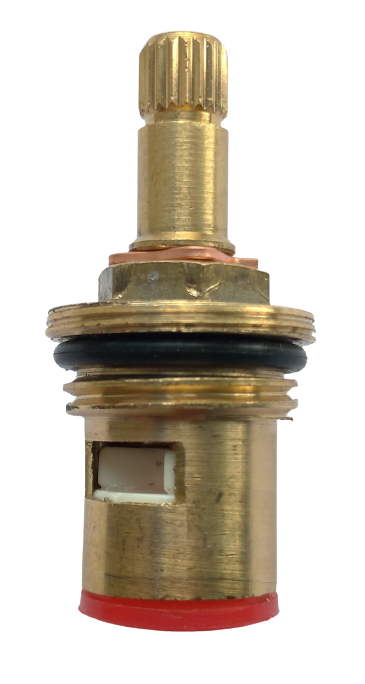 Кран-букса керамическая ПРОФСАН 1/2" 20 шлицов удлиненная 2 резьбы PSM-1292-20