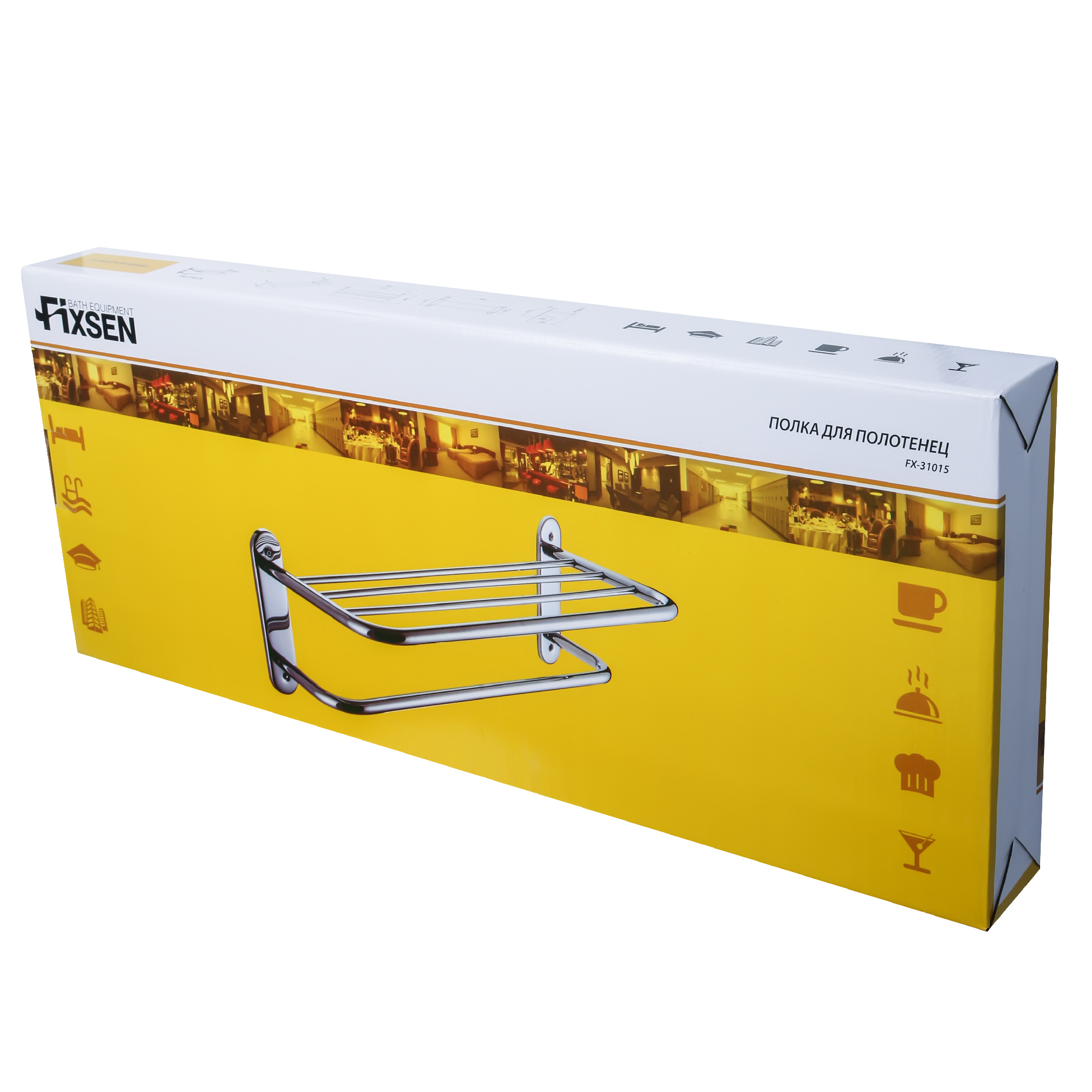 Полка для полотенец FIXSEN HOTEL (50 см) (FX-31015A)