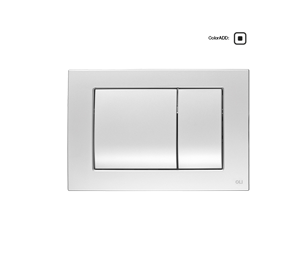 656006 Панель механ. двухрежимная METAL DUAL, сталь, хром матовый, антиванд., OLI
