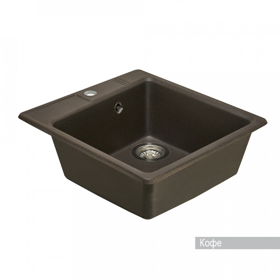 Мойка для кухни  Парма  510x470x175 мм, квадратная, кофе