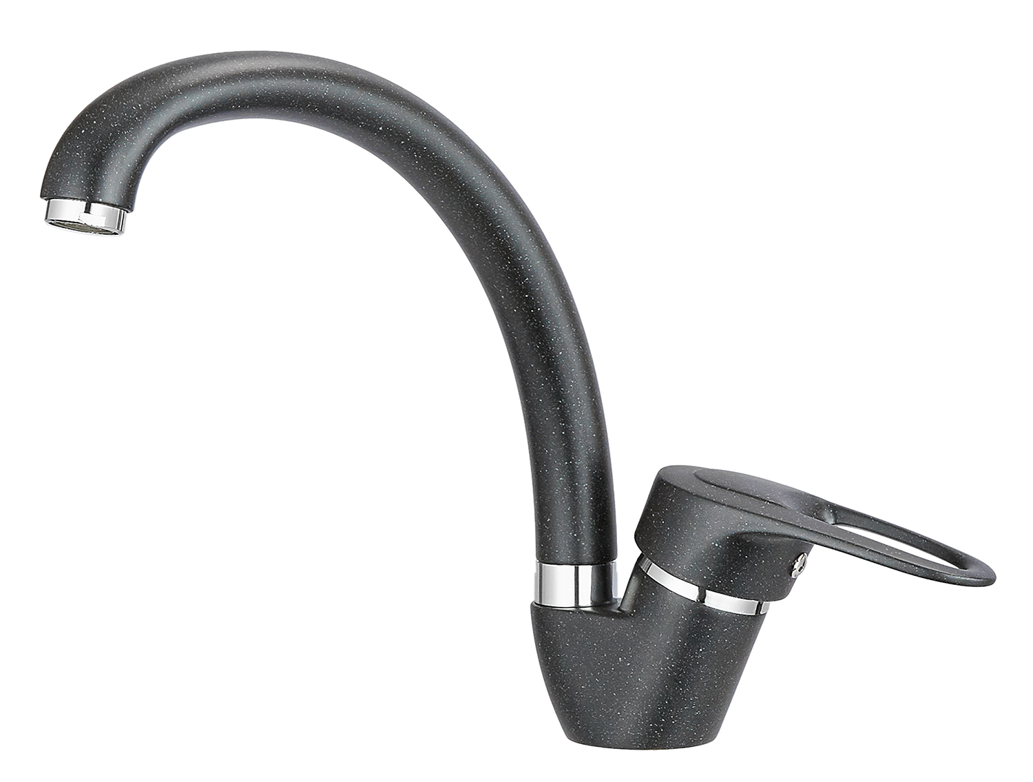 03-ST, ЧЕРНЫЙ Смеситель для кухни, GRANULA STANDART