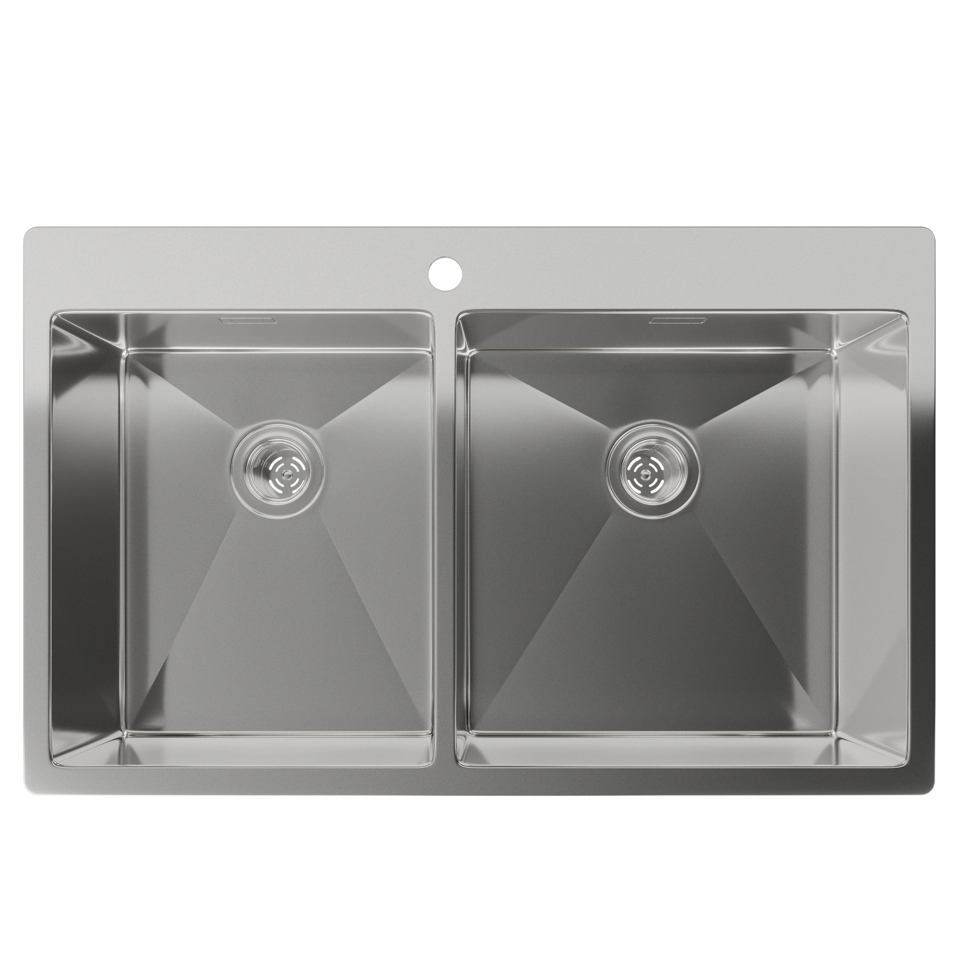 Rivelato Rinox 8050 B2 Мойка нерж.сталь  2 чаши 800*500*200 мм арт.8050 B2