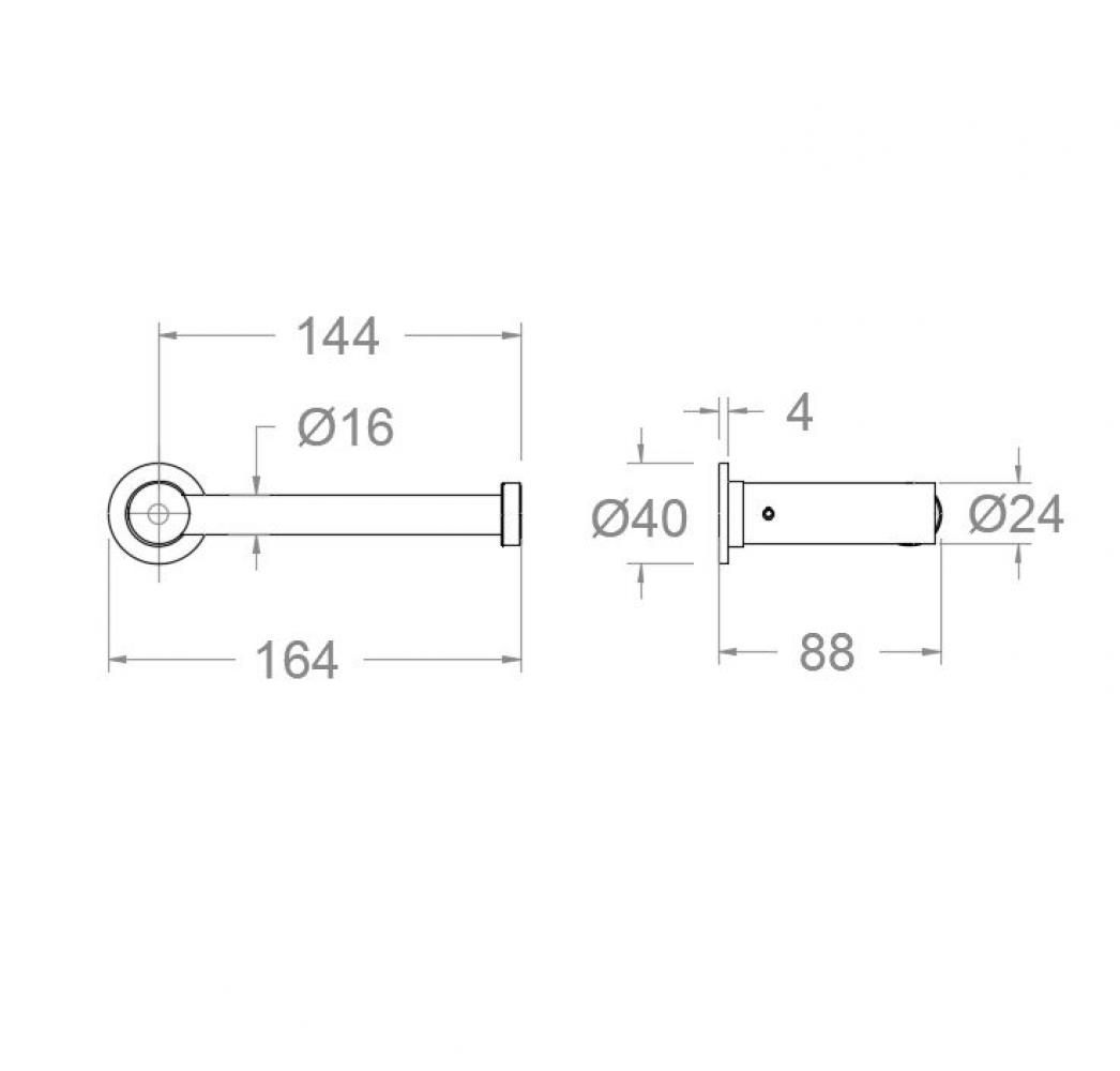Держатель туалетной бумаги ramonsoler. Медь. PORT01CUC