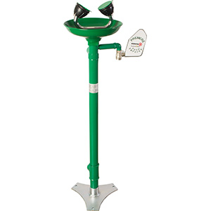 Аварийная раковина для промывки глаз из полипропилена с рычагом, шт