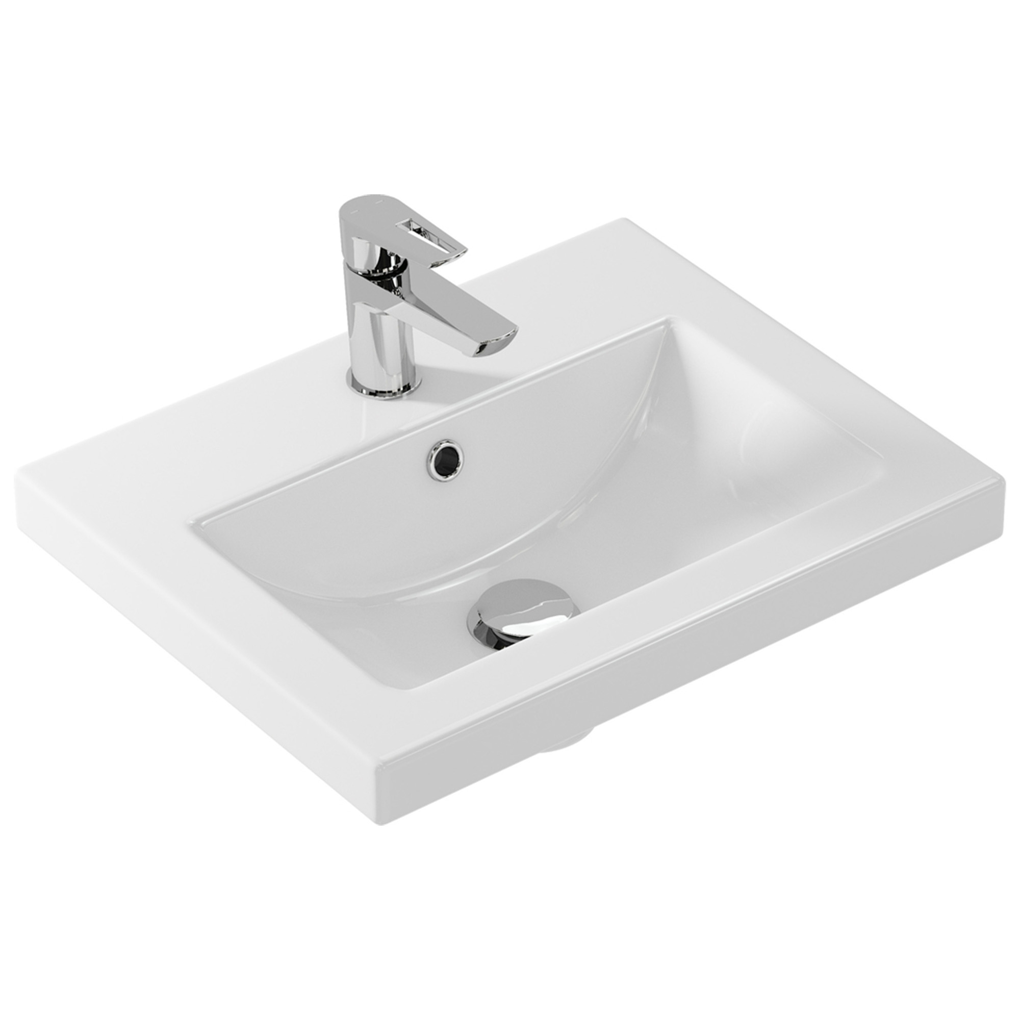 Раковина COMO 50 (Cersanit), белая, VIANT