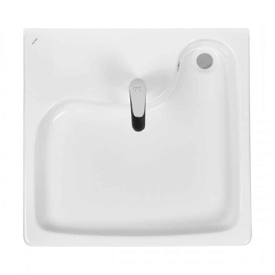 КЛИО Умывальник 51,5/63 см. над стир.машиной, в компл.крепление и сифоном, хр.кольцо, САНТЕК