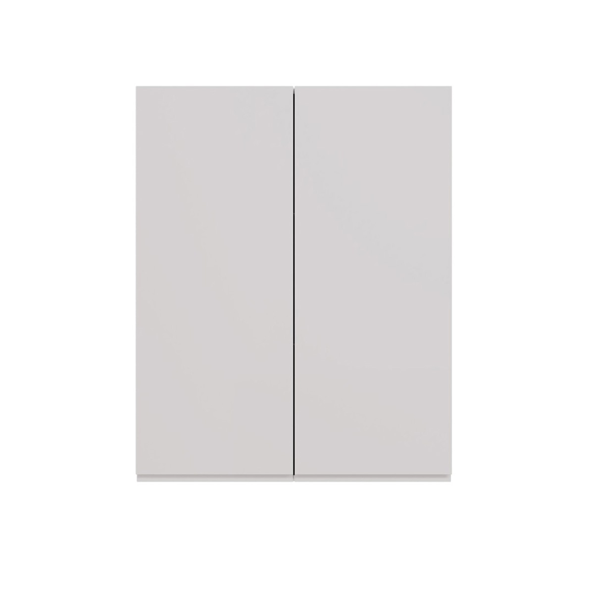 Шкаф Lemark VEON 60 см подвесной, 2-х дверный, цвет корпуса, фасада: Белый глянец