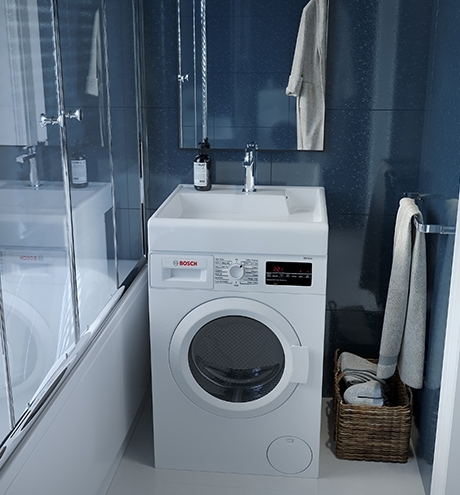 Раковина KIROVIT Престиж 600 на стиральную машину белый (Вн Крв73) 4630055556212