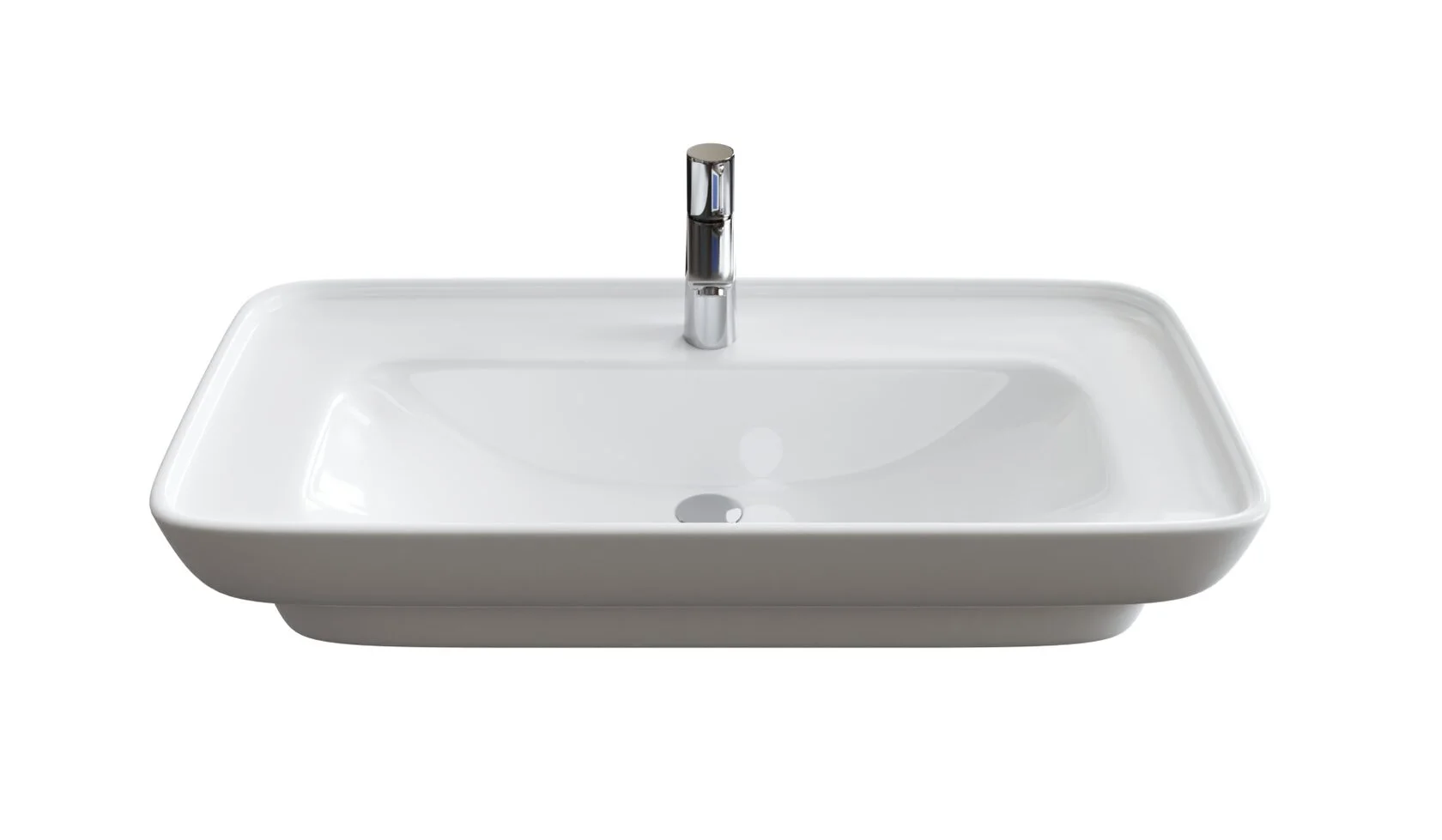 Раковина EKOKERAMA DOPPIO 0117 мебельная 810х420мм белый касабланка (EK117Р)