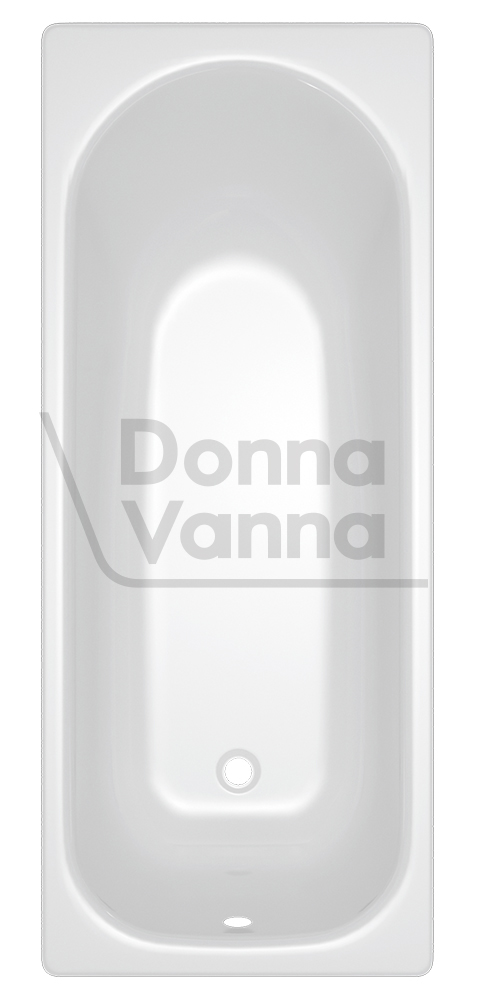 DONNA VANNA Ванна стальная 170x70x40 cм. с опорной подставкой,без ранта,белая орхидея, ф.Аула, ВИЗ