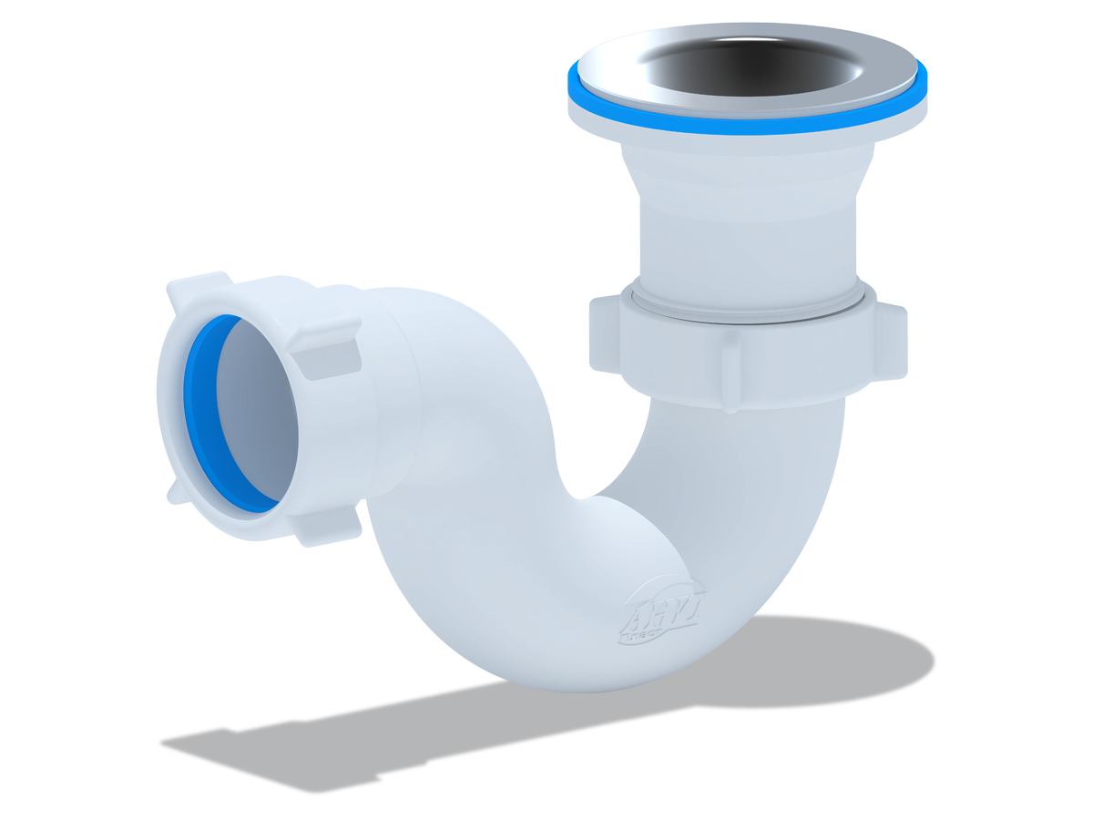 Сифон для душевого поддона АНИ Пласт E110 1 1/2 дюйма 40 прямоточный