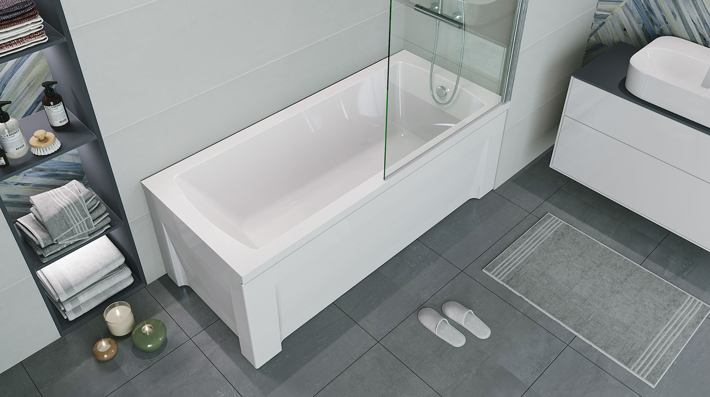 Ванна акриловая ERLIT STANDART 150*70 белая