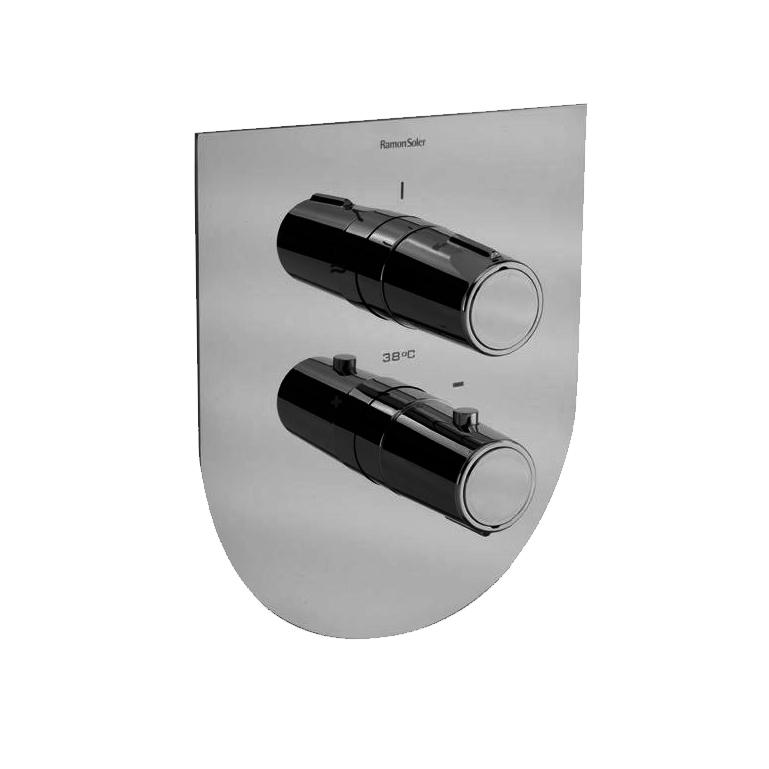 Встраиваемый термостатический смеситель для душа TZAR 342411SNC никель брашированный на 1 выход