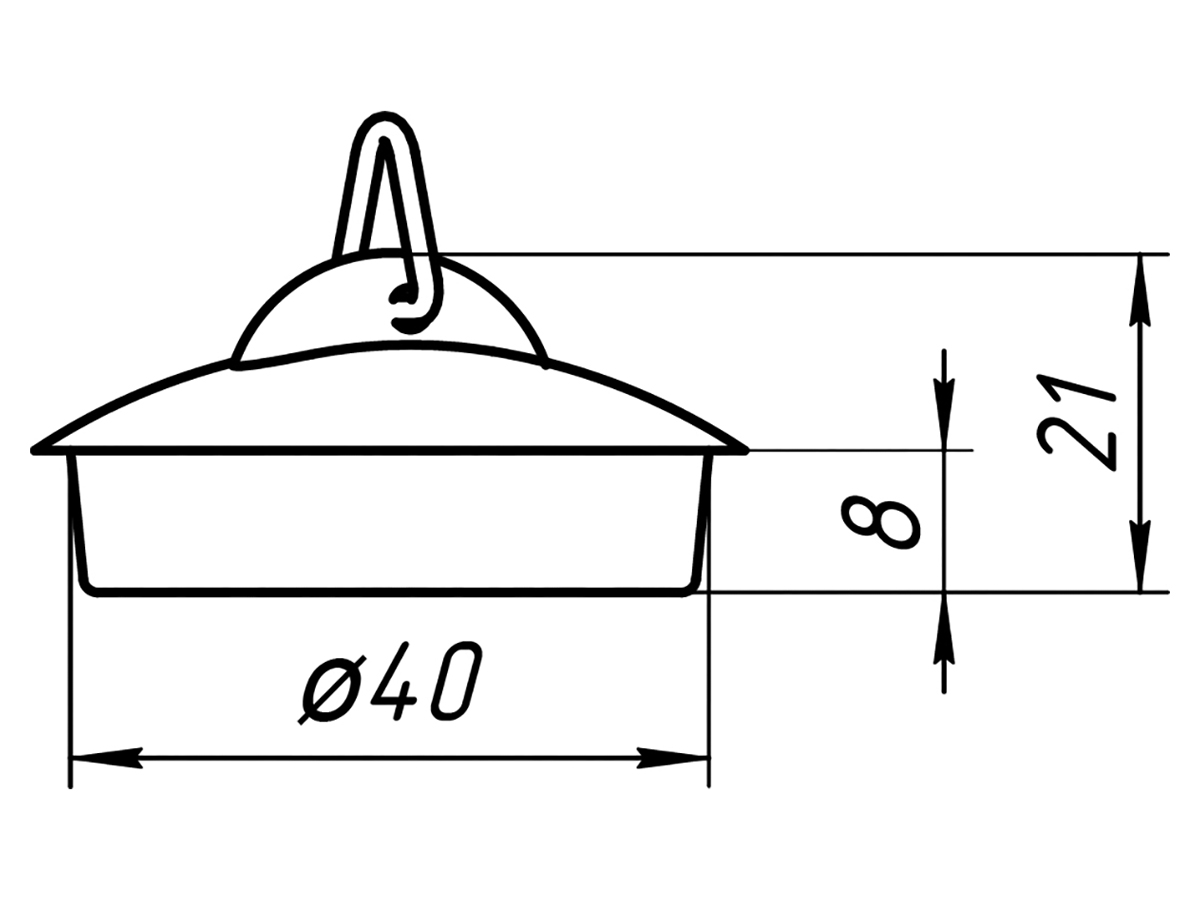 Пробка для сифона 1 1/4 ANI PLAST M400U