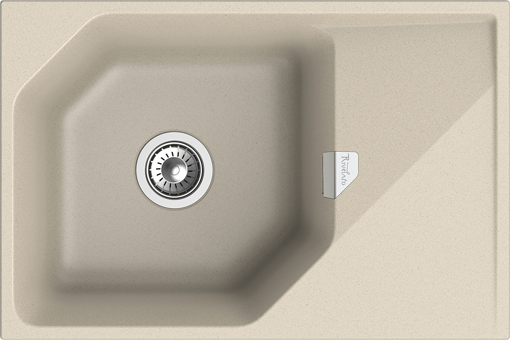 RIVELATO Мойка LOCUS 75  1-чаш 750*500 beige scuro арт.