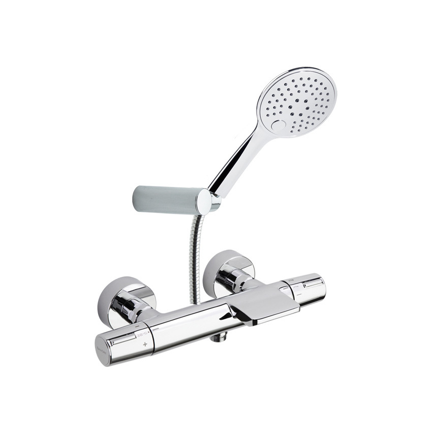 Термостатический смеситель для ванны наружнего монтажа с душевым комплектом TZAR 343901TR