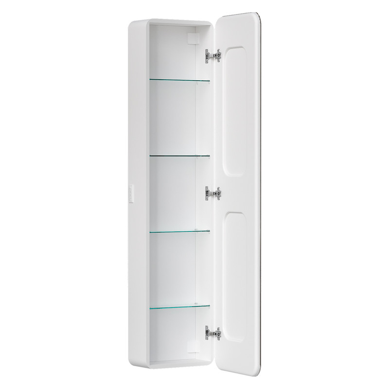 Пенал EQUIL зеркальный EQUIL Soldi LED 40 подвесной белый софт