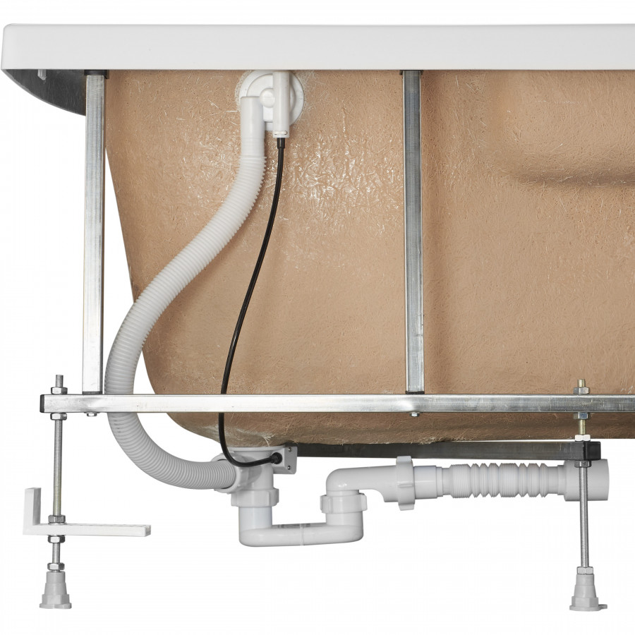 Монтажный комплект для ванны ГОА 150х100 см. (рама, слив-перелив с сифоном, крепеж к стене, крепеж п