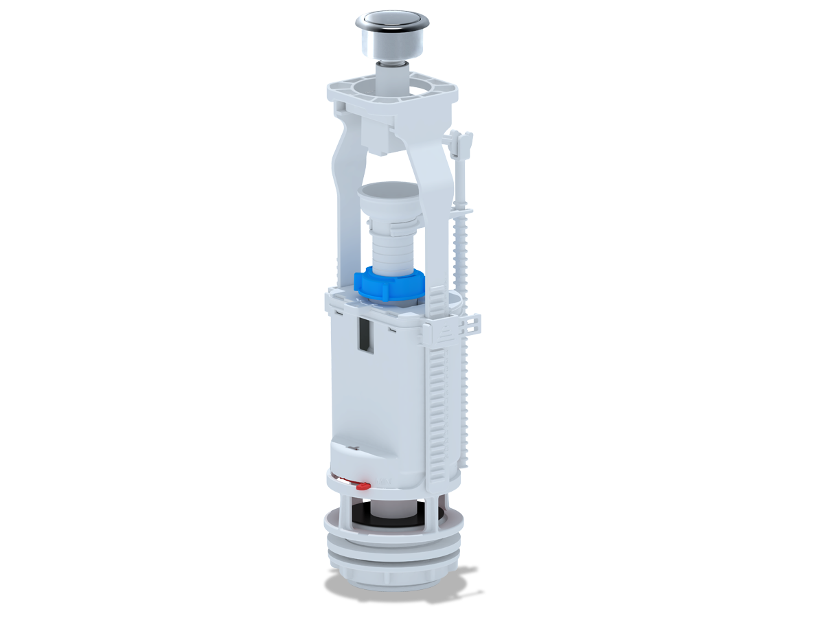 Арматура спускная кнопка хром, ANI PLAST