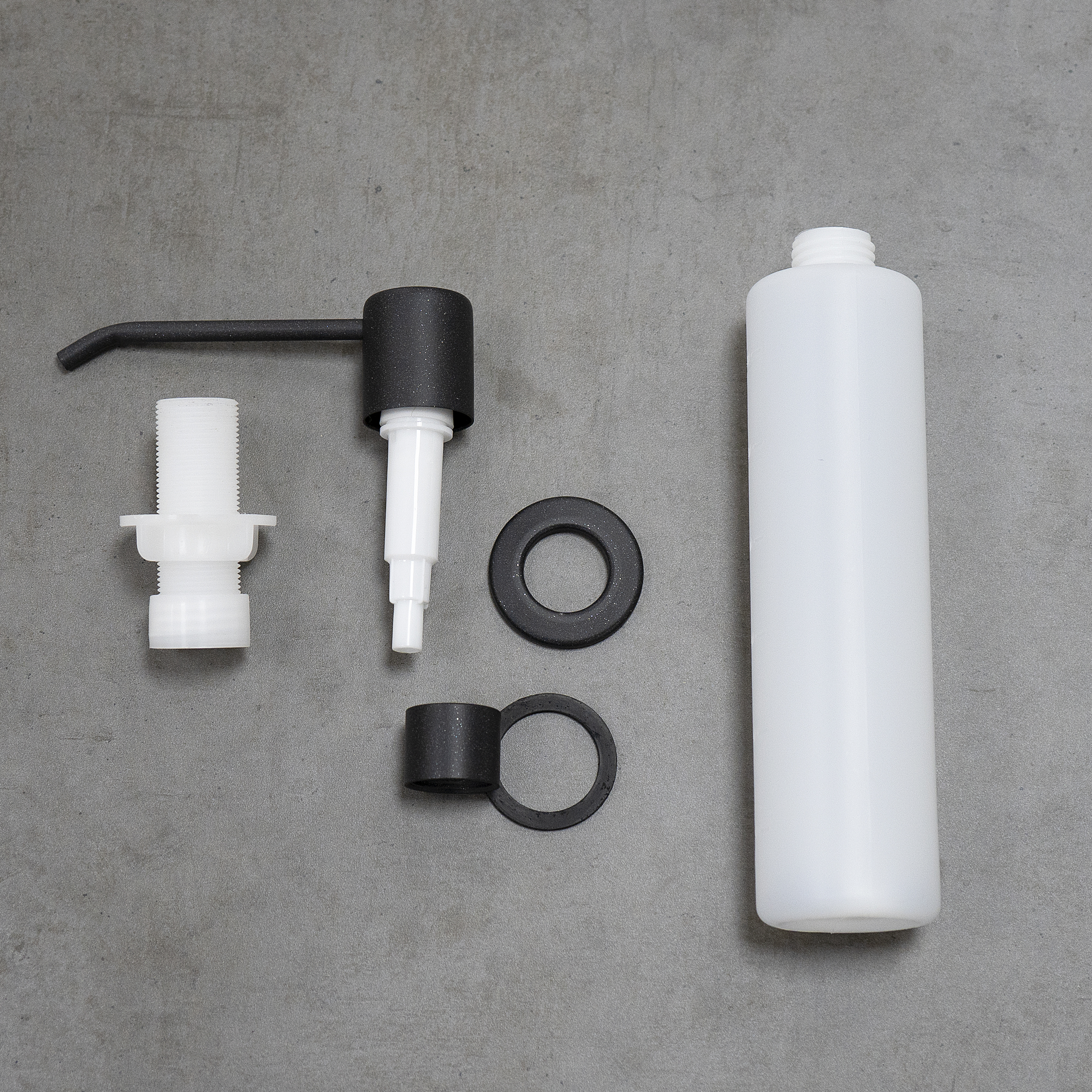 Expert Дозатор для мойки в цвет мойки и смесителя, антрацит, LM, LM8201PAN