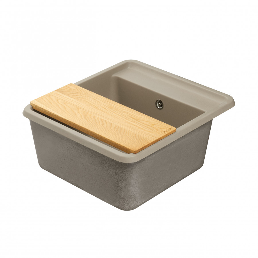 Мойка для кухни  Беллис 57 570x510x250 мм, прямоуг., серый шелк