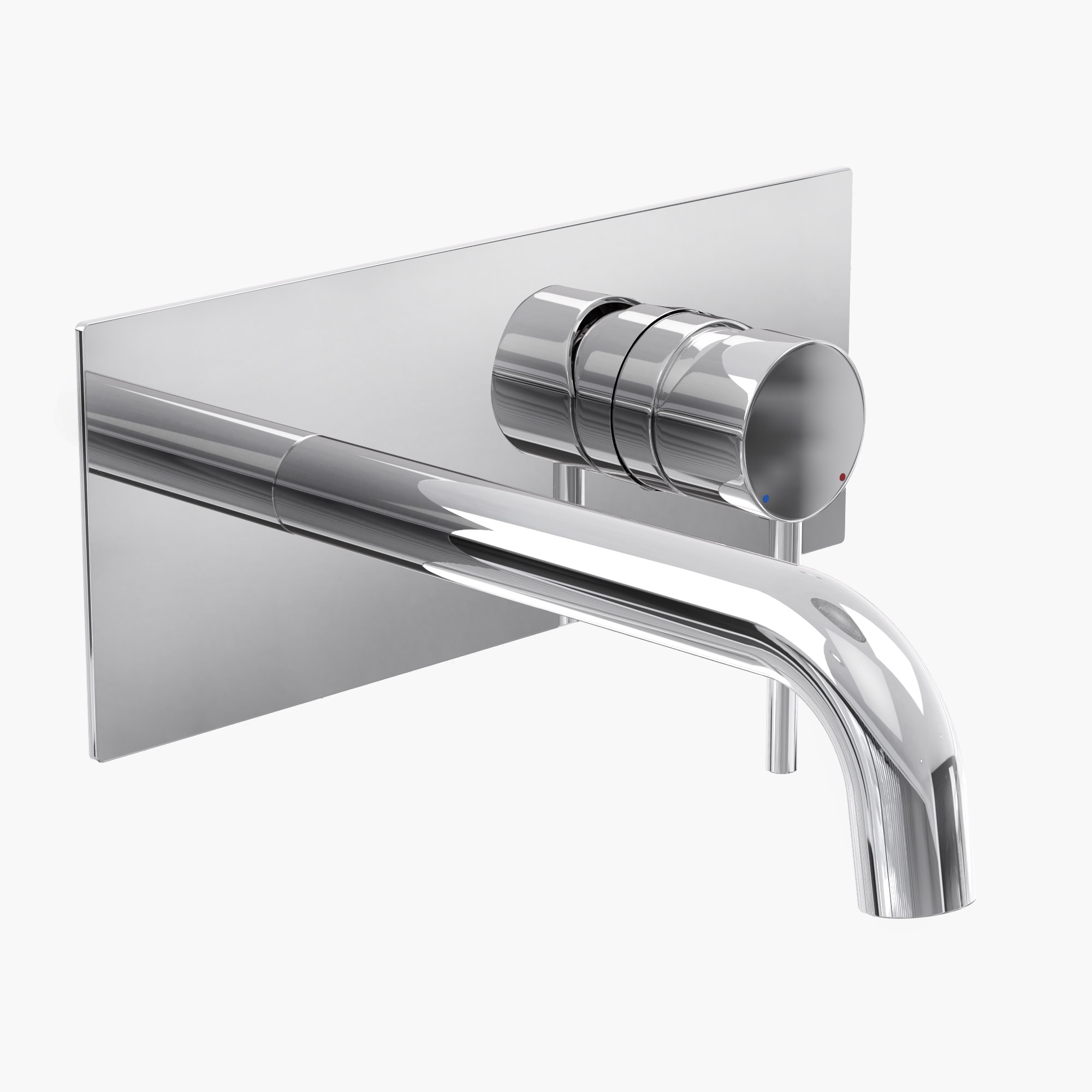 Смеситель для раковины VENTAS R скрытого монтажа, совместный, хром глянцевый, BERGES