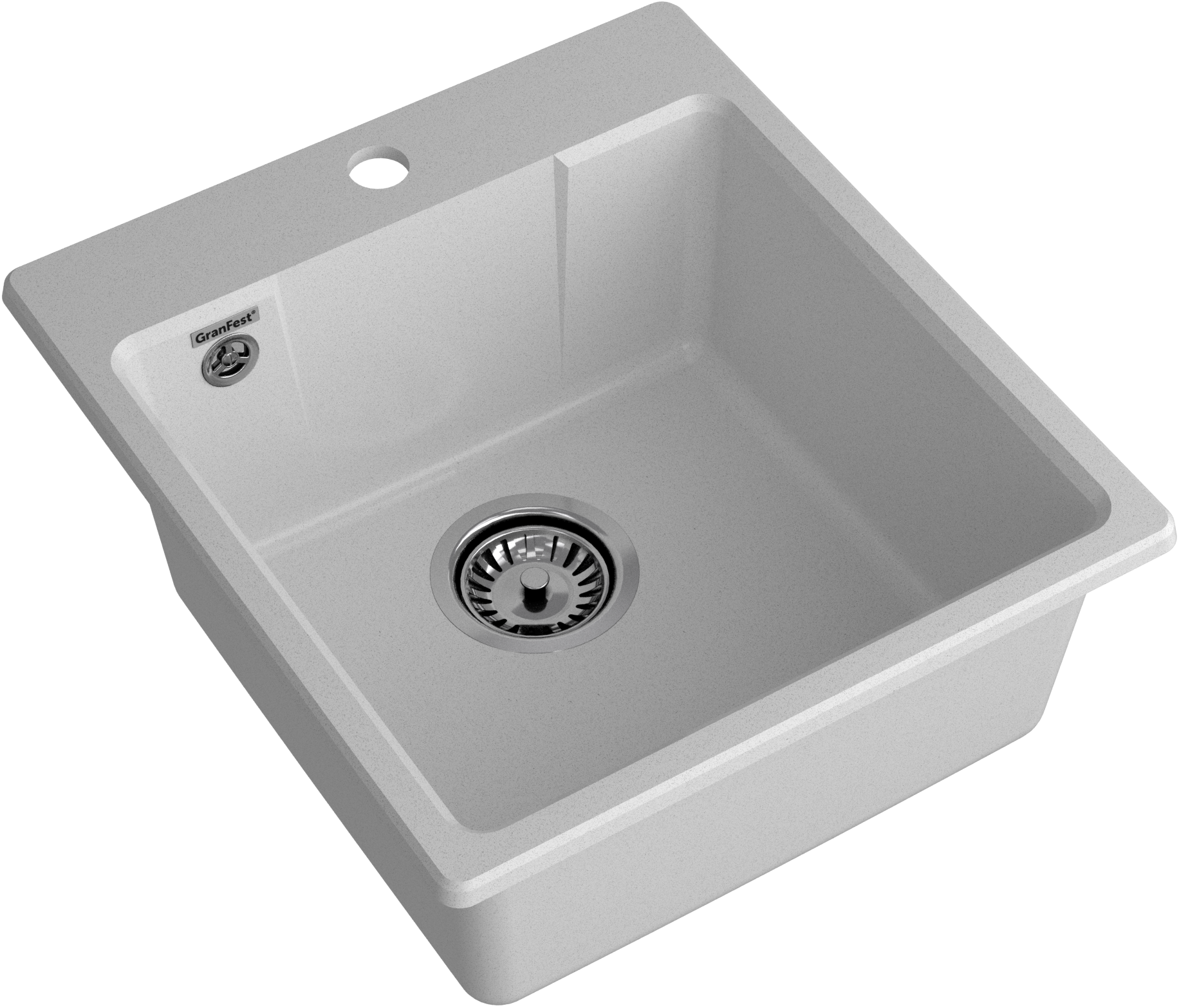 GRANFEST Мойка URBAN 644  1-чаша 440*490мм серый арт.GF-UR-