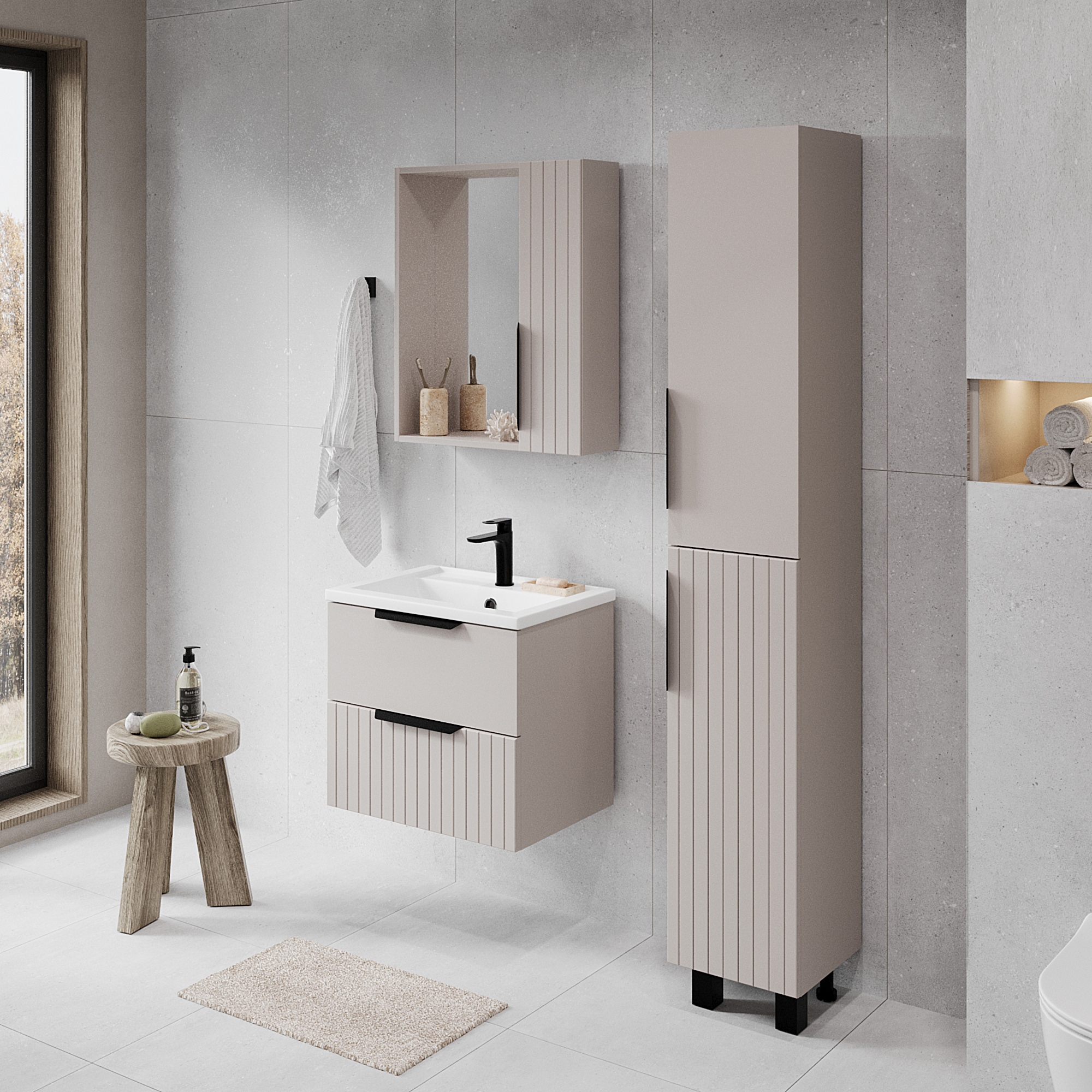 Шкаф-пенал VIANT СИЦИЛИЯ 30 капучино (VSIC300CAP-PEN)