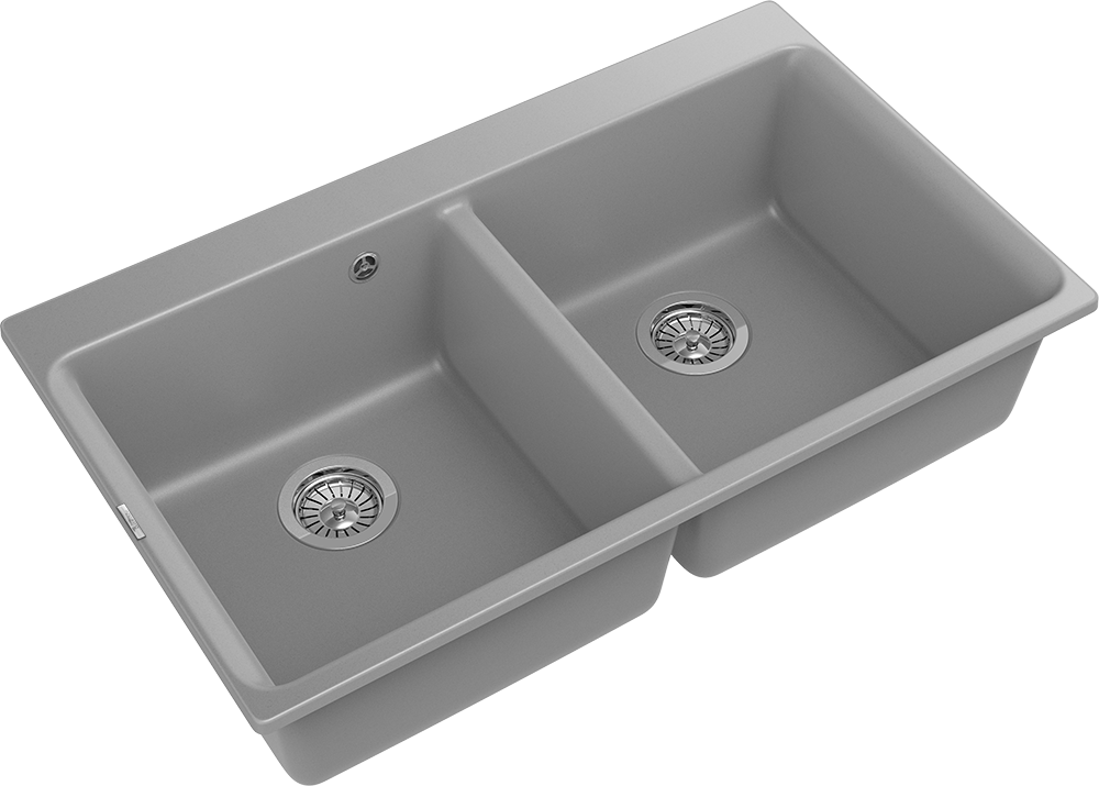 RIVELATO Мойка AXEL 90-2D  2-чаши 870*520мм grigio metallizzato арт.