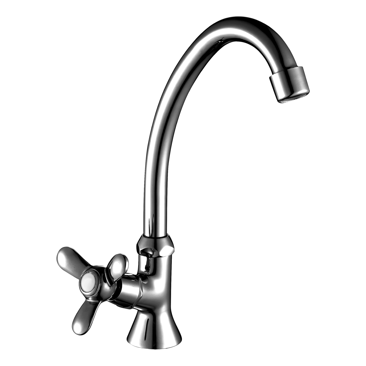 Q02 Смеситель для кухни, выс.пов.излив 135мм, р/ОД, хром, ROS, Q02-60U