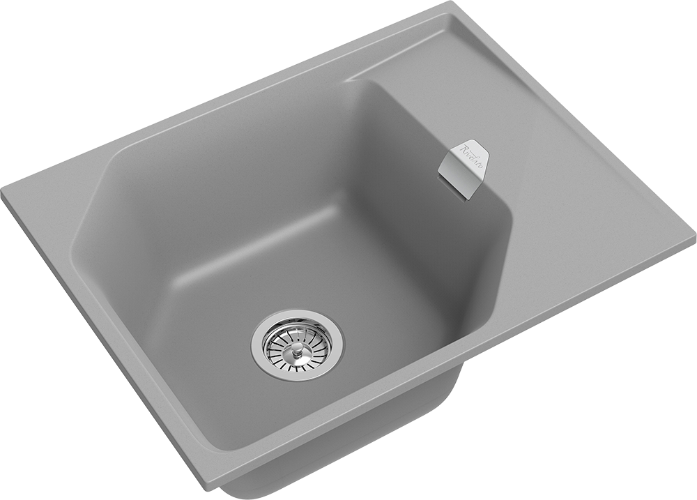 RIVELATO Мойка LOCUS 65  1-чаш 650*500 grigio metallizzato арт.