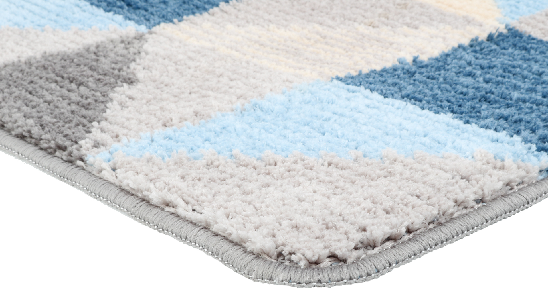 Коврик для ванной Fixsen Visa 1-ый FX-5005X, серо-голубой, 50х80см 