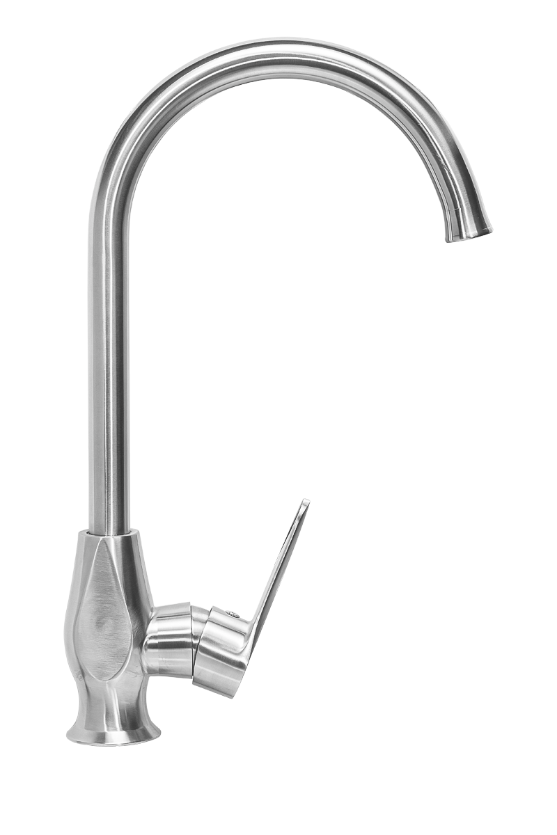 Смеситель для кухни ПРОФСАН ПСМ-300-3 STEEL нержавеющая сталь AISI-304 тип См-МОЦБА