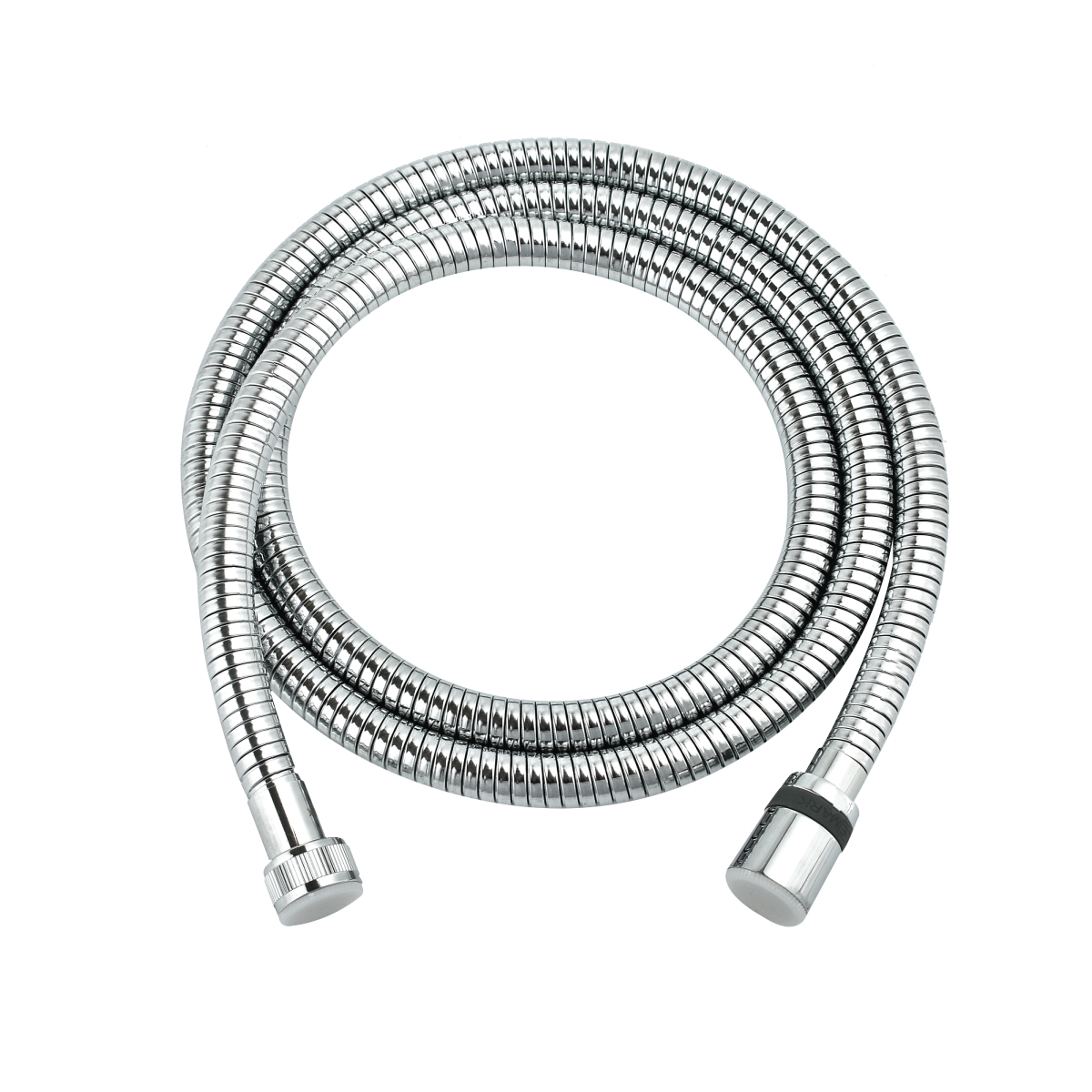 Шланг душевой двухзагибный растяжной от 1,5 до 2 м, TURN-FREE, стальной, хром. LEMARK
