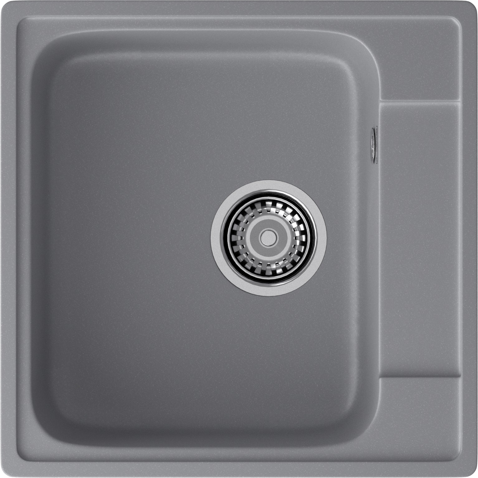 GranFest QUARZ (GF-Z48) Мойка для кухни 480*480мм (темно-серый)