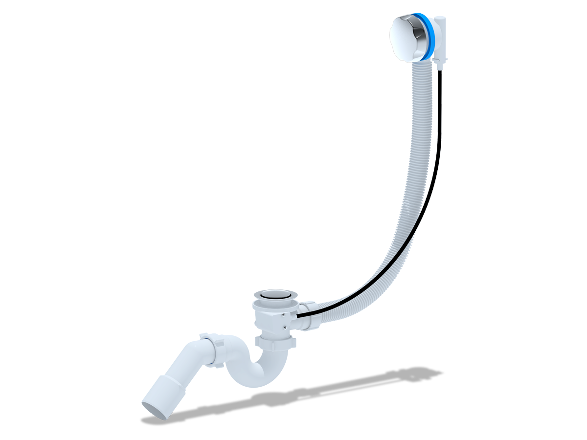 Перелив п/а с сифоном прямоточный 520 мм, ANI PLAST