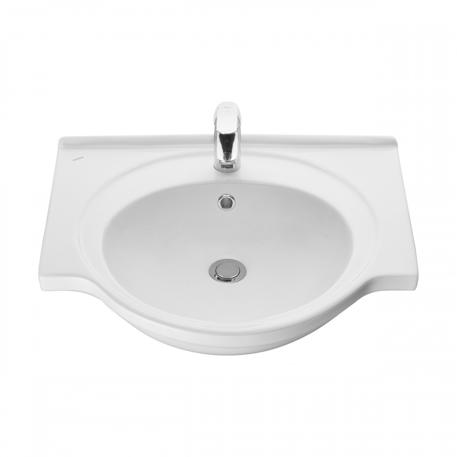 Умывальник мебельный "Сатурн" 60 см. с отв., белый. SANTERI