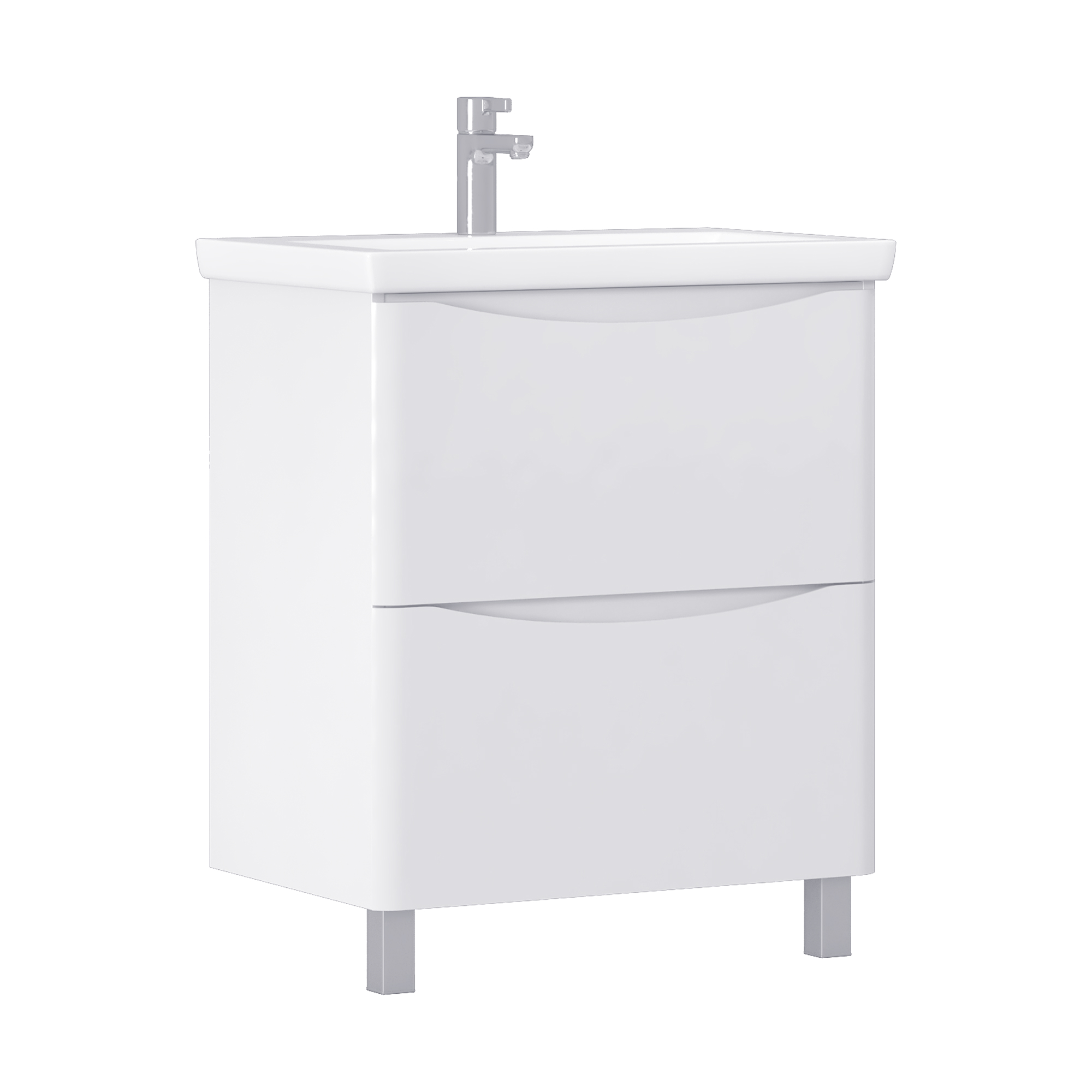 Тумба под раковину VIGO Glem 70 напольная белый (323) купить оптом и для комплектации объектов в компании «Лаваль».