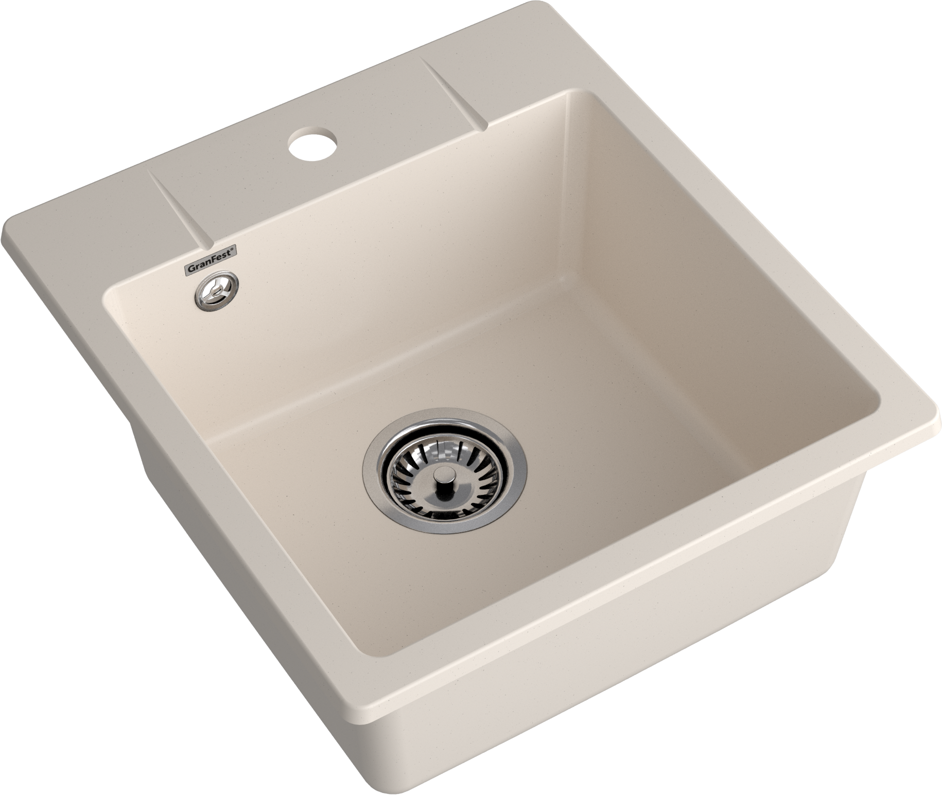 GRANFEST Мойка URBAN 245  1-чаша 450*490мм белый арт.GF-UR-