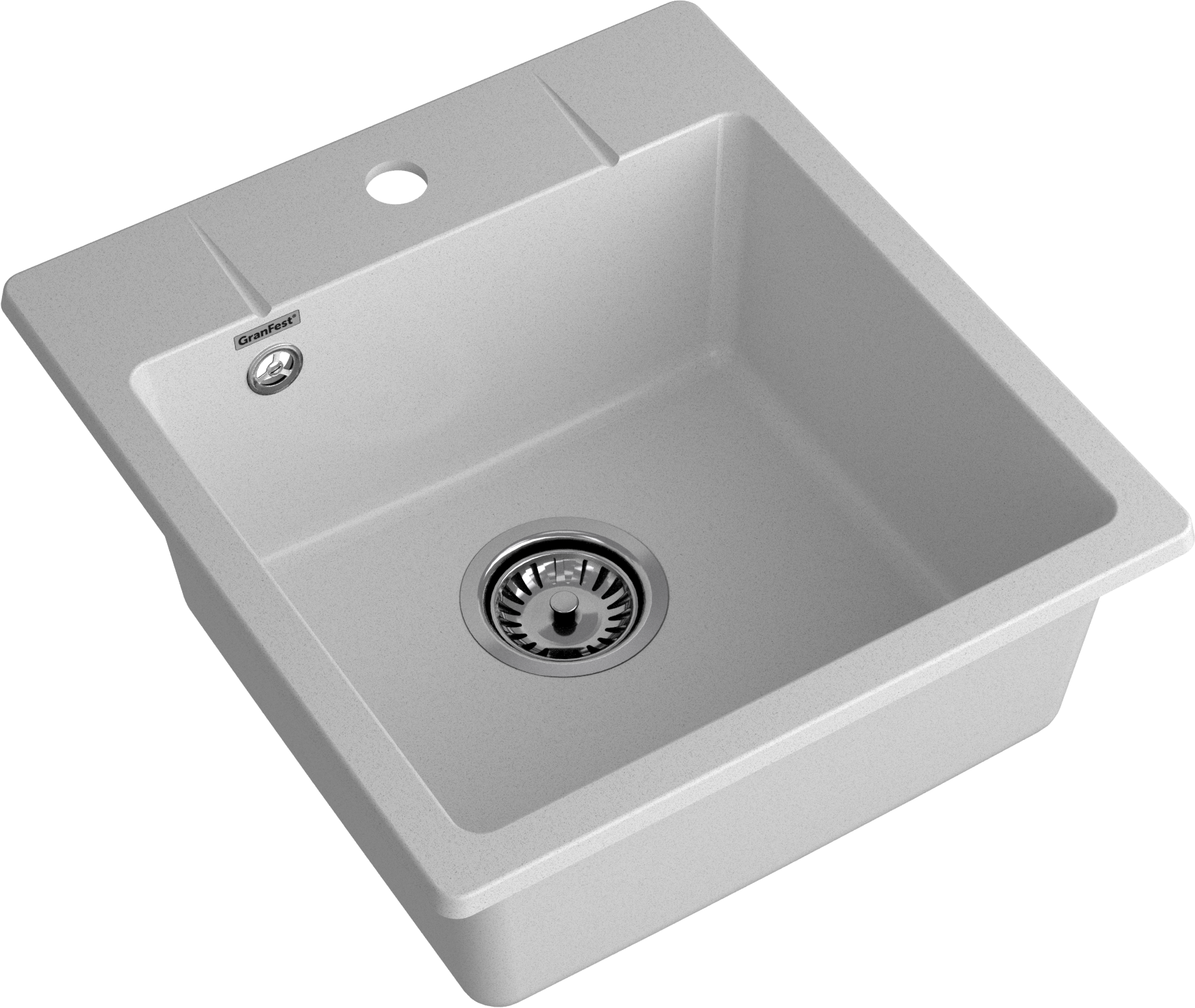GRANFEST Мойка URBAN 245  1-чаша 450*490мм серый арт.GF-UR-