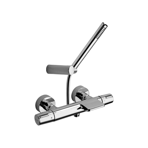 Термостатический смеситель для душа наружнего монтажа с каскадным изливом и душевым комплектом TZAR 