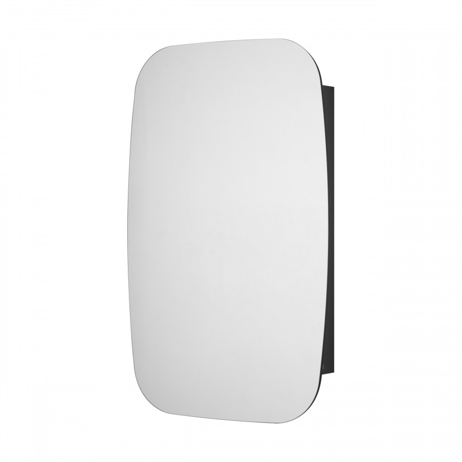 Зеркальный шкаф СОХО 60, графит, левый