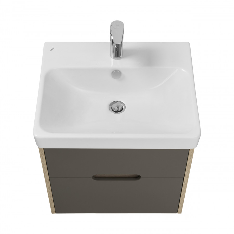 Тумба ОЛИВИЯ 55, грей, дуб ойстер (под раковину АДРИАНА 55)