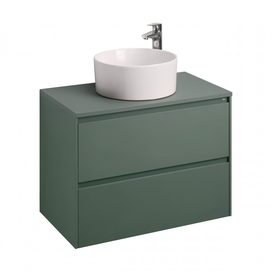 ONA Модуль для раковины 800 мм, 785x450x565 мм, с 2 ящиками, зеленый матовый, ROCA